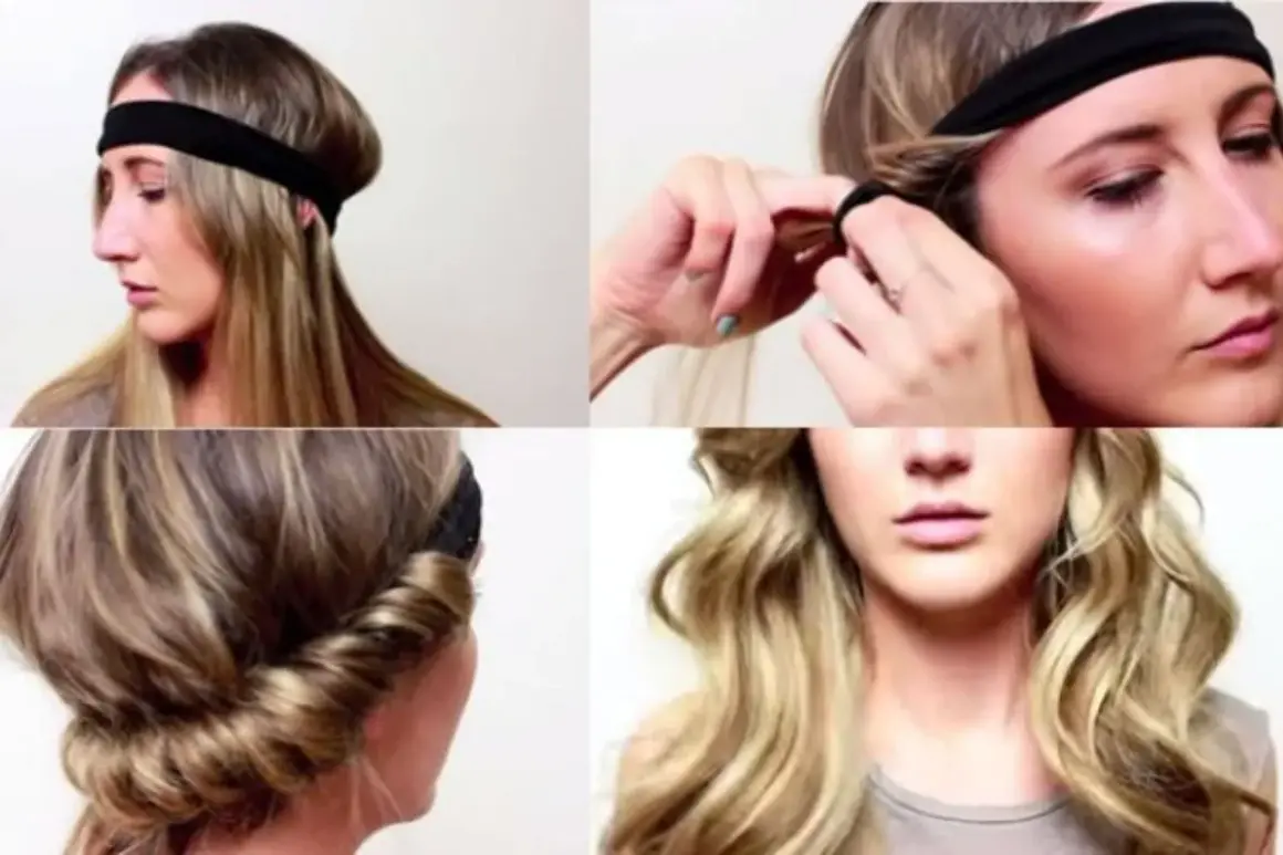 Tutorial su come fare i capelli mossi con una fascia. Passaggi per creare onde naturali.