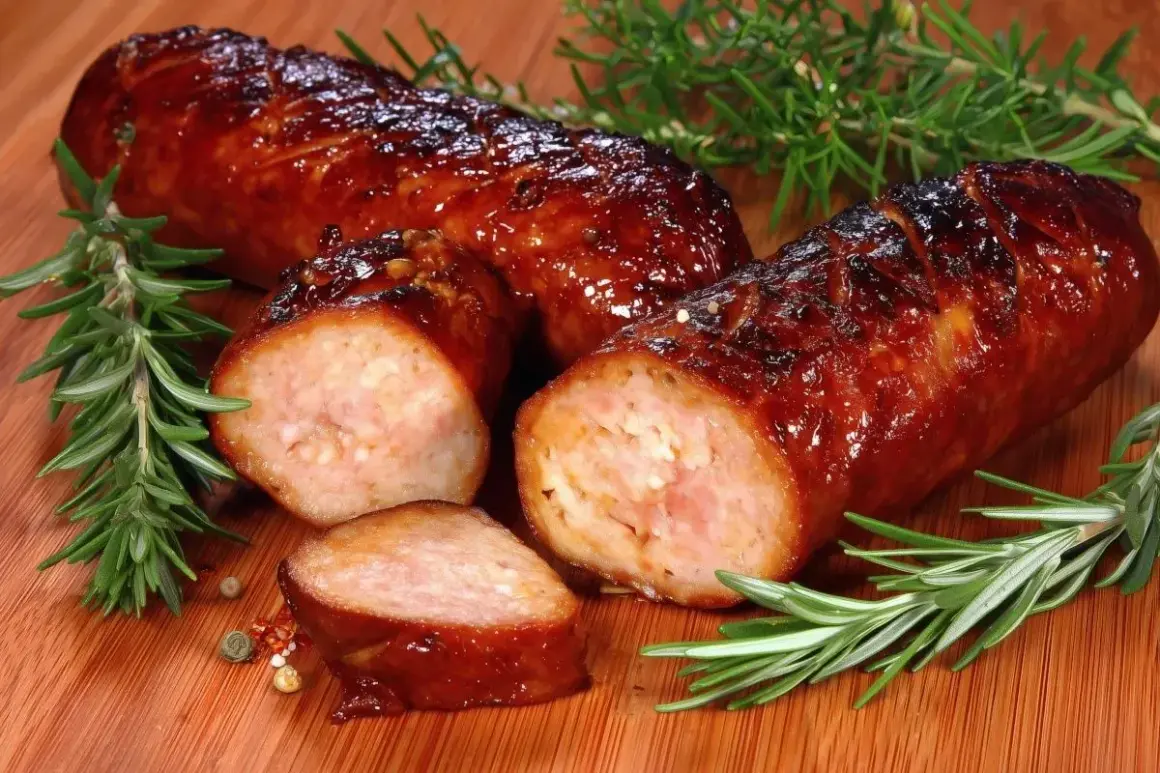 Soczyste kiełbaski z piekarnika, idealne do grillowania. Odpowiednia temperatura pieczenia zapewnia chrupiącą skórkę i soczyste wnętrze.