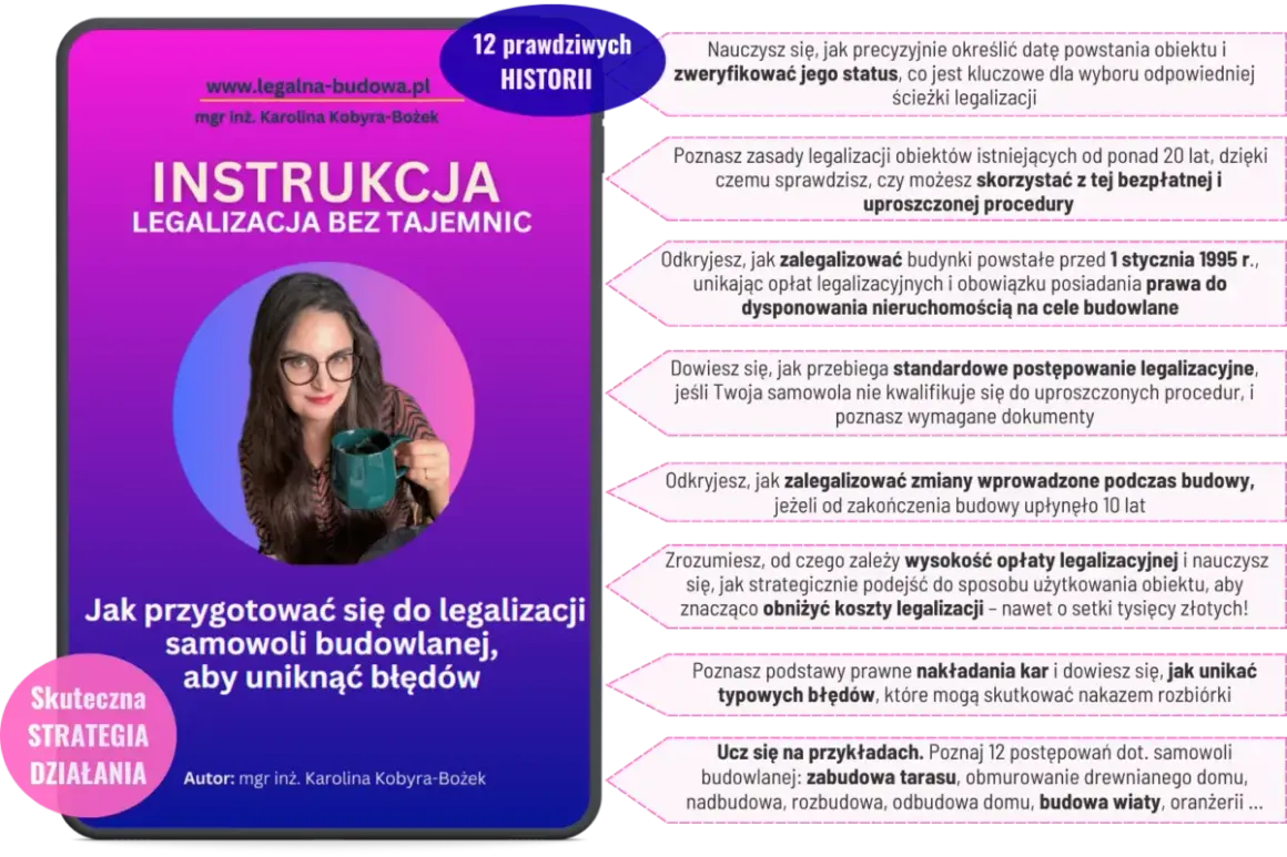 Instrukcja legalizacji samowoli budowlanej. Dowiedz się, jak uniknąć kar i błędów, poznać zasady, koszty i procedury, aby legalizacja przebiegła sprawnie.