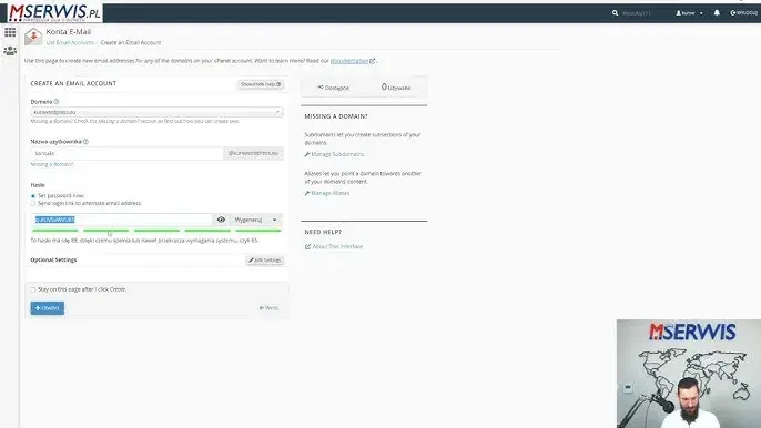 Profesjonalny e-mail we własnej domenie: Poradnik krok po kroku