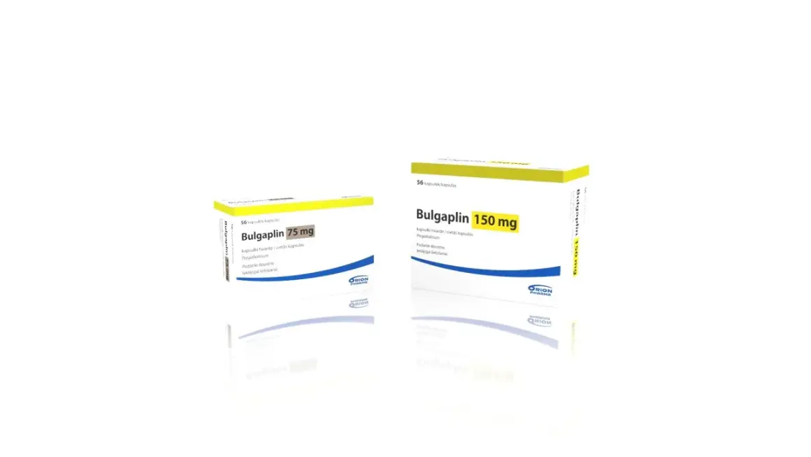 Dwa opakowania leku Bulgaplin z pregabaliną: 75 mg i 150 mg. Pregabalina co to? To substancja czynna leku.