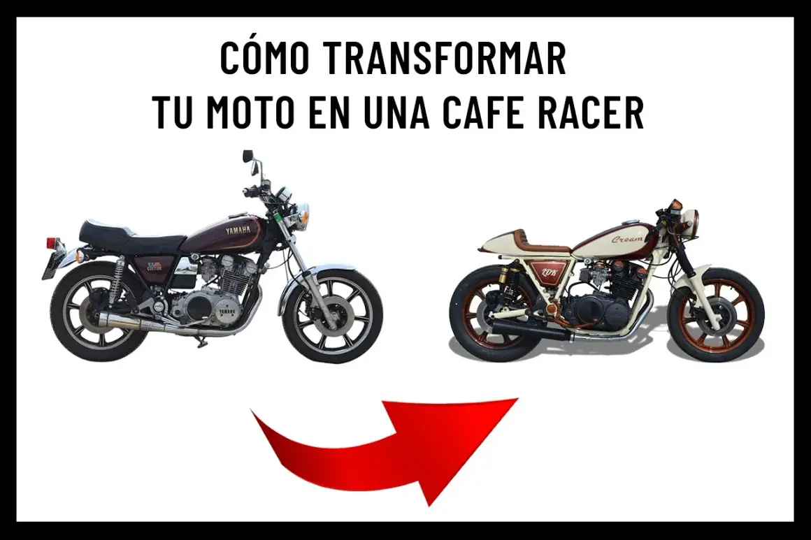 Transforma tu moto en una cafe racer. De una Yamaha clásica a una cafe racer personalizada, ¡el estilo es inconfundible!