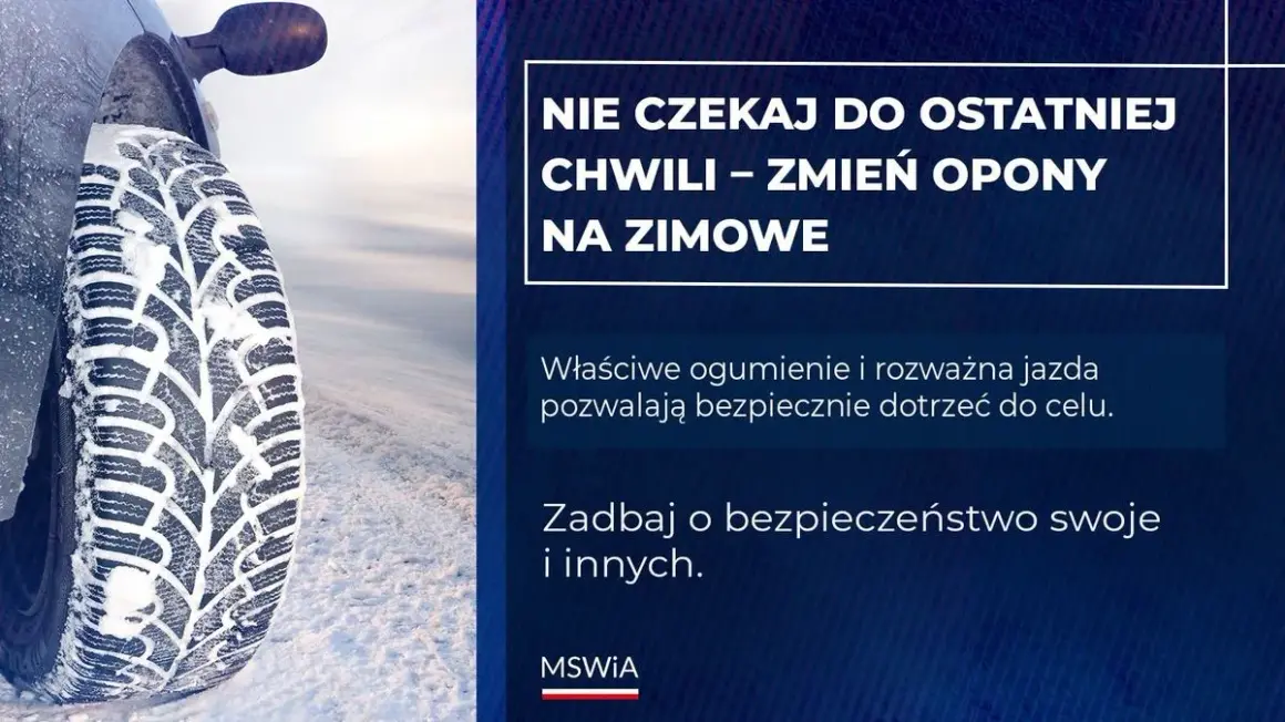 Kiedy zmienić opony na zimowe? Przepisy, 7°C i Twoje bezpieczeństwo