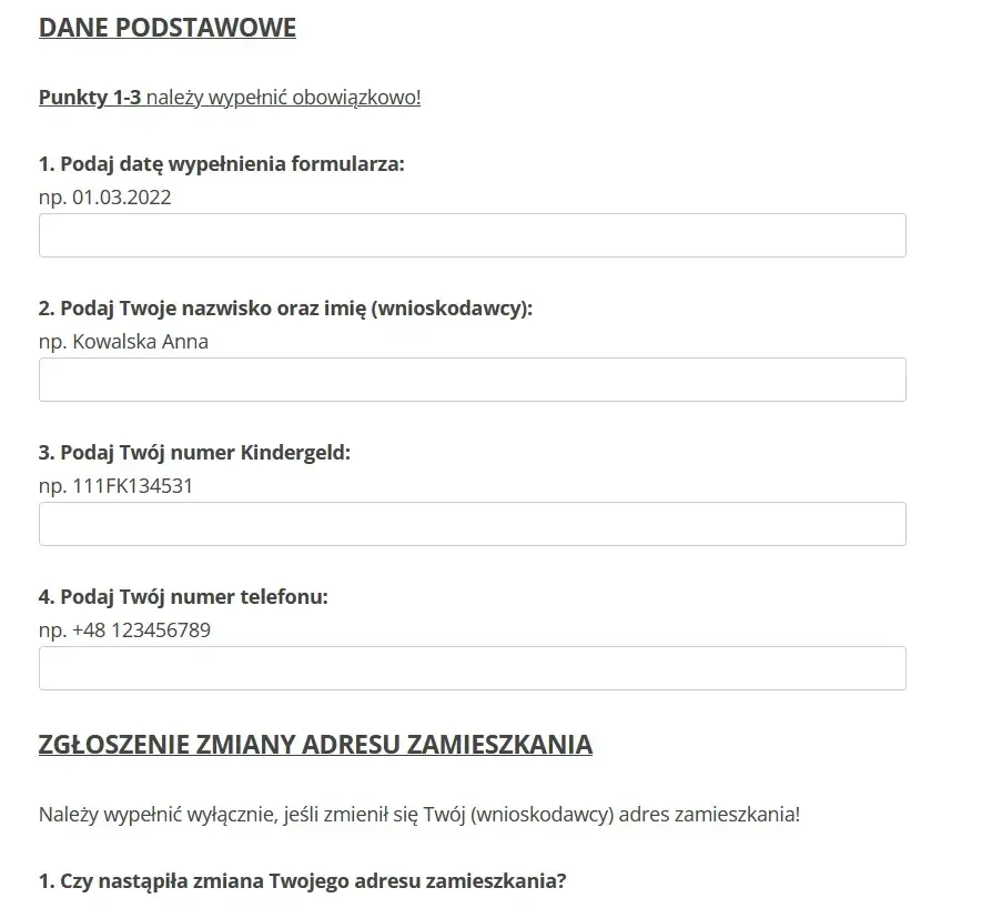 Jak wypełnić wniosek o zasiłek rodzinny w Niemczech - wzór i porady