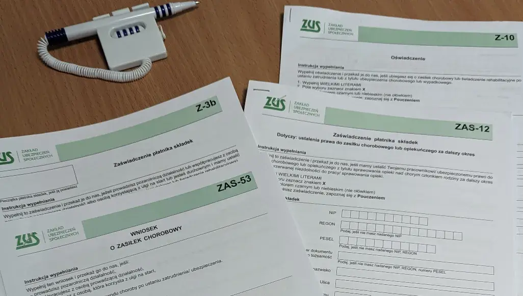 Jakie dokumenty do ZUS potrzebne na L4 po ustaniu zatrudnienia?