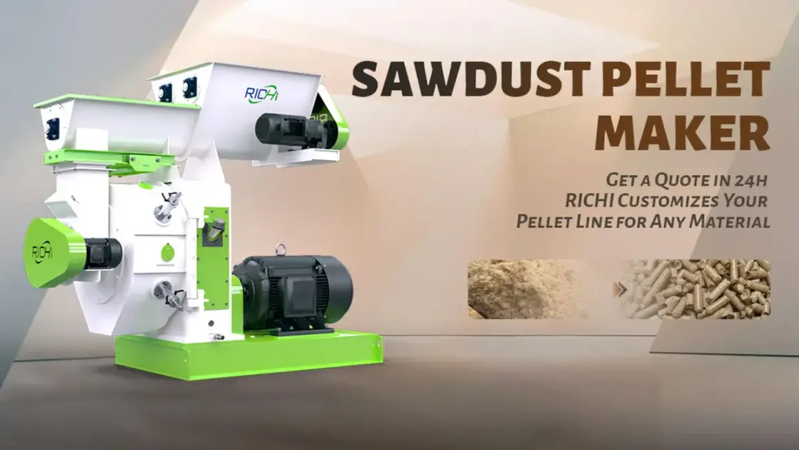Machine à faire de la sciure de bois, transformant la sciure en granulés. Obtenez un devis rapide pour votre ligne de production personnalisée.