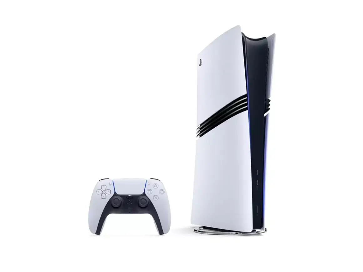 PlayStation 5 Konsole und Controller. Spekulationen über wann kommt die PS5 Pro raus, aber diese hier ist die aktuelle Generation.
