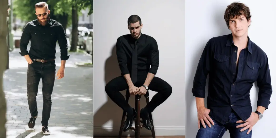 Czarne koszule: Jakie spodnie wybrać? Stylowe męskie i damskie stylizacje