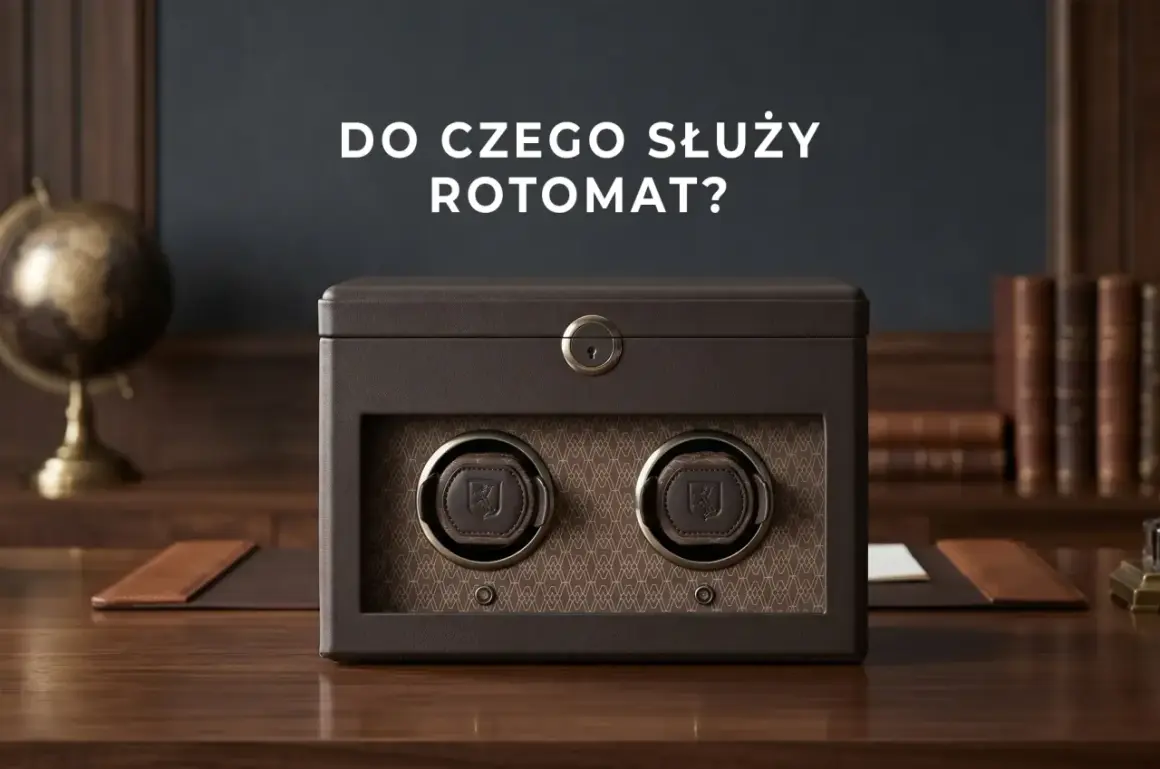 Elegancki rotomat na dwa zegarki, który dba o ich nienaganny chód. Czy rotomat jest potrzebny? Tak, dla kolekcjonerów i miłośników czasomierzy.