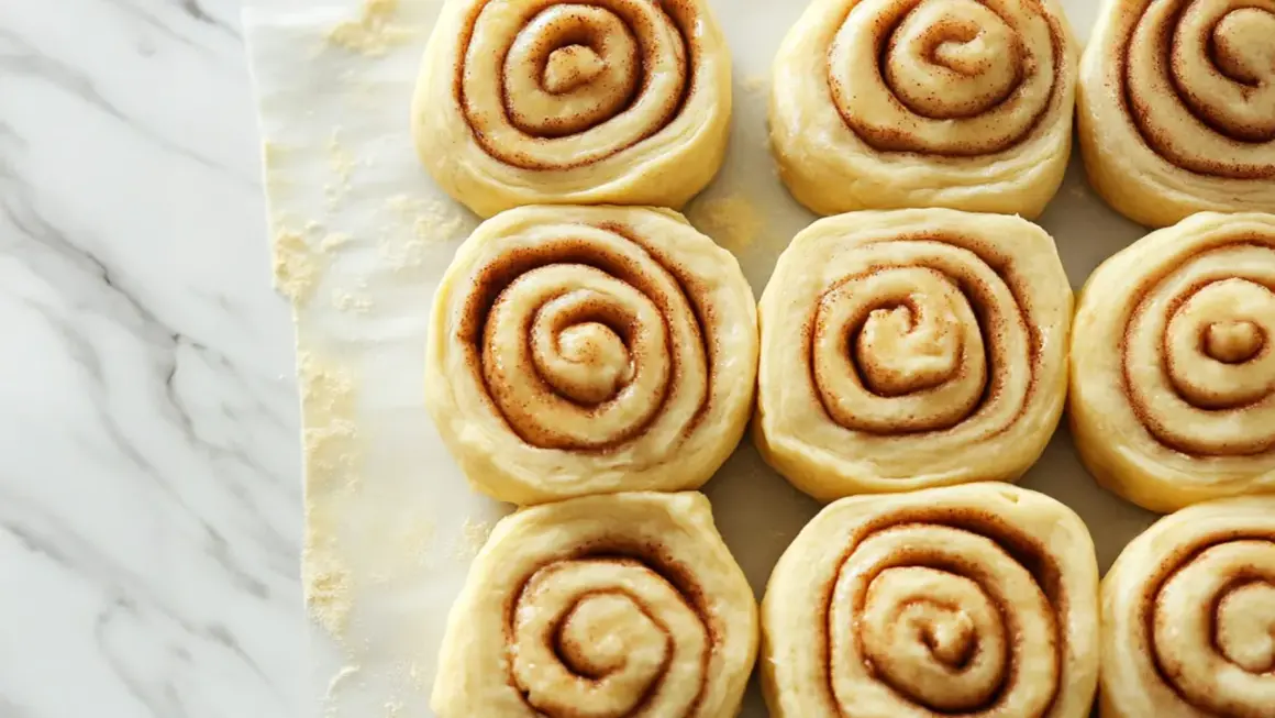 Frisch gebackene Zimtschnecken, bereit für mehr Nährstoffe. Diese proteinreichen Leckereien sind ein Genuss.