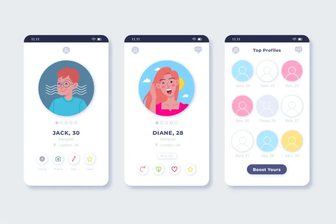 Aplikacja randkowa z profilami Jacka i Diane. Czy Tinder jest darmowy? Zobacz profile użytkowników i zacznij szukać!