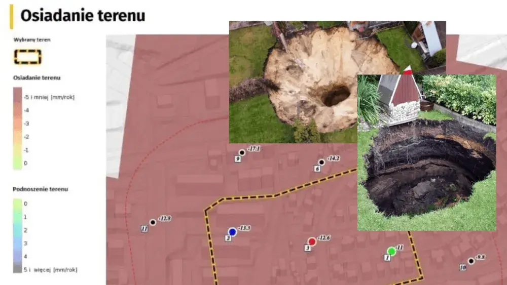 Mapa terenów górniczych – Lokalizacja i szkody górnicze w Polsce