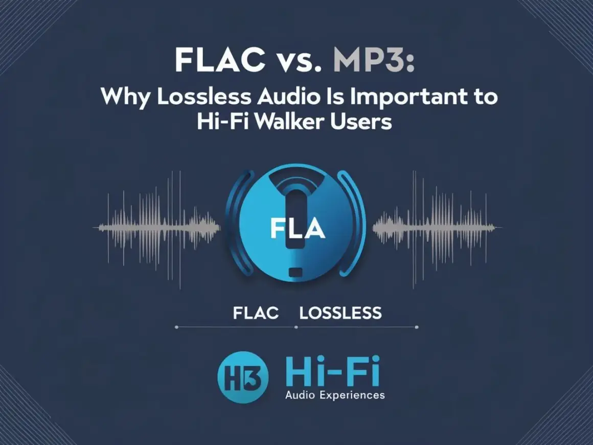 FLAC vs. MP3: Can you hear the difference? This graphic highlights why lossless audio is crucial for Hi-Fi Walker users.