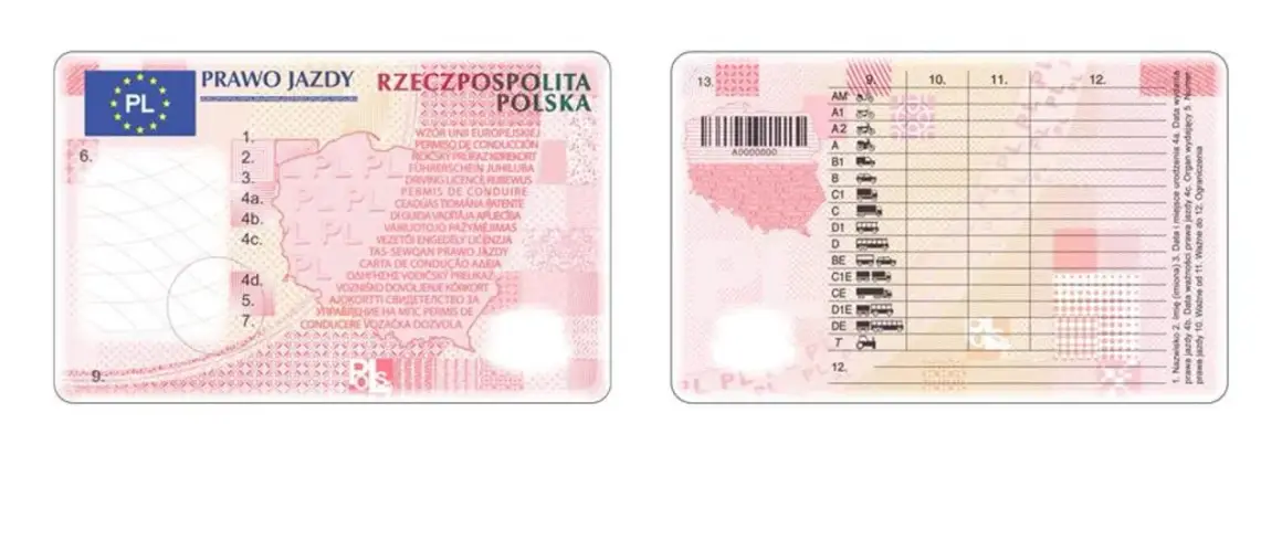 Polskie prawo jazdy za granicą – dowód tożsamości kierowcy, ważny w całej UE. Pokazuje kategorie pojazdów i dane właściciela.