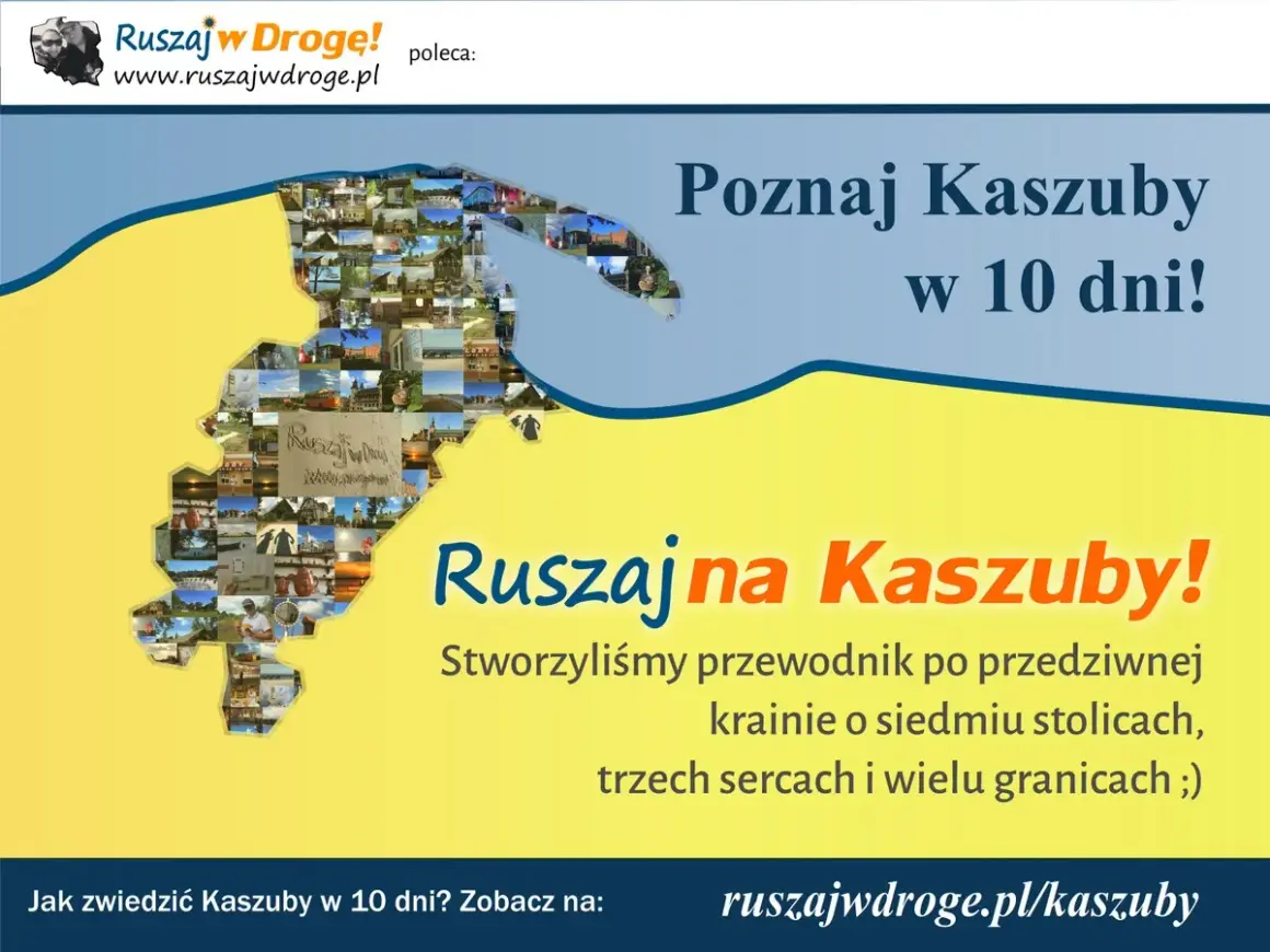 Odkryj Kaszuby! Mapa pełna zdjęć pokazuje atrakcje tego regionu. Przewodnik "Ruszaj na Kaszuby" pomoże Ci poznać ten niezwykły zakątek Polski.