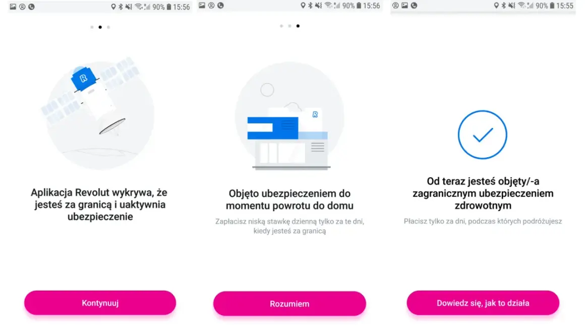 Revolut co to? Aplikacja wykrywa podróż zagraniczną i aktywuje ubezpieczenie. Płacisz tylko za dni wyjazdu.