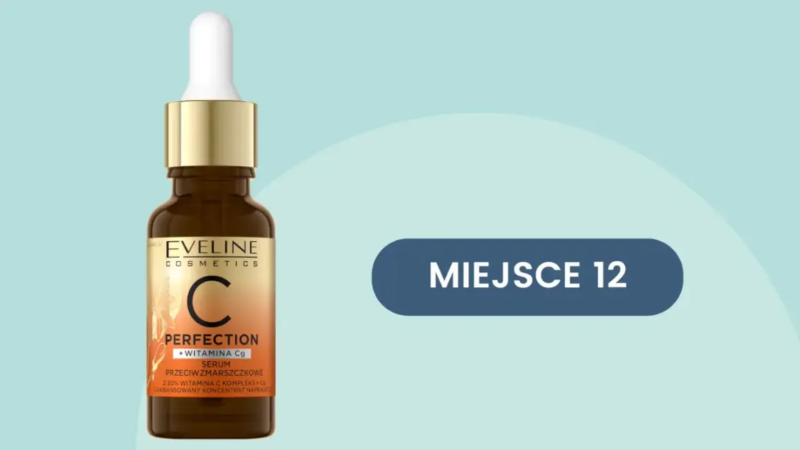 Serum Eveline Perfection z 20% witaminą C to najlepiej przyswajalna witamina C, która naprawia skórę.