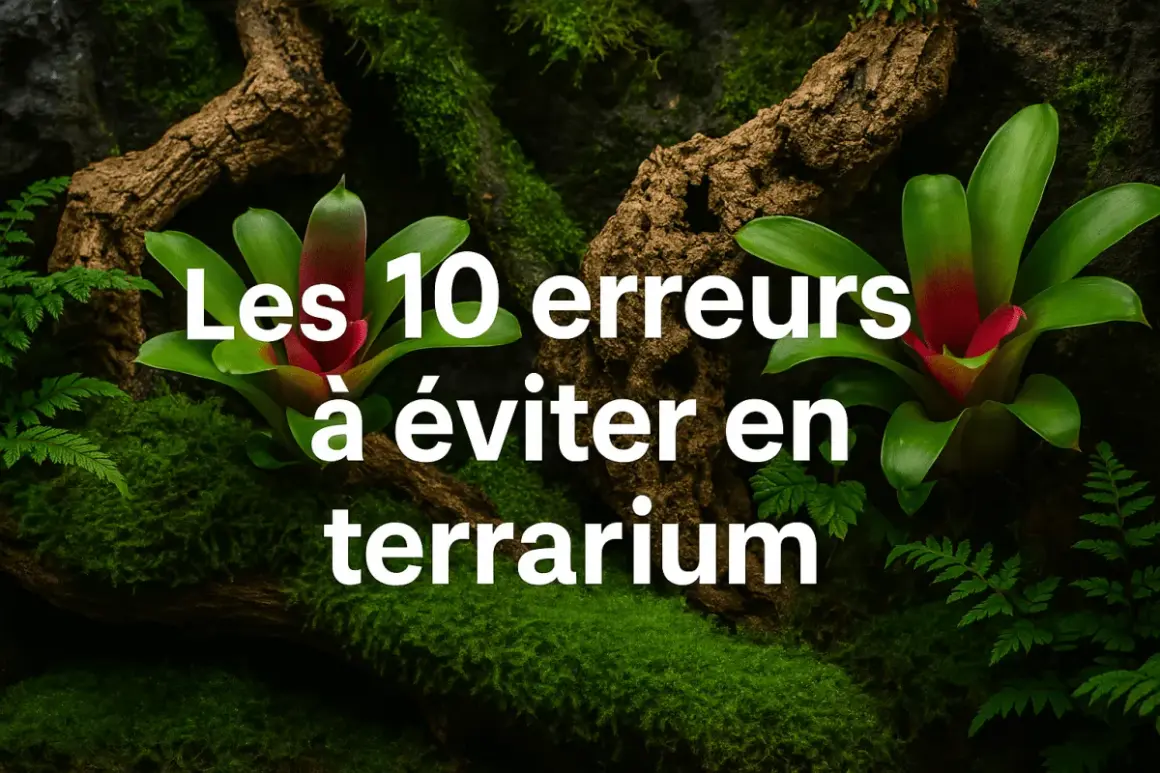 Les 10 erreurs à éviter en terrarium : découvrez quoi mettre dans un terrarium pour un écosystème florissant.