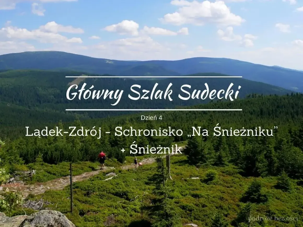 Góry Snieżnik w Sudetach, szlak turystyczny. Dzień 4 wędrówki.