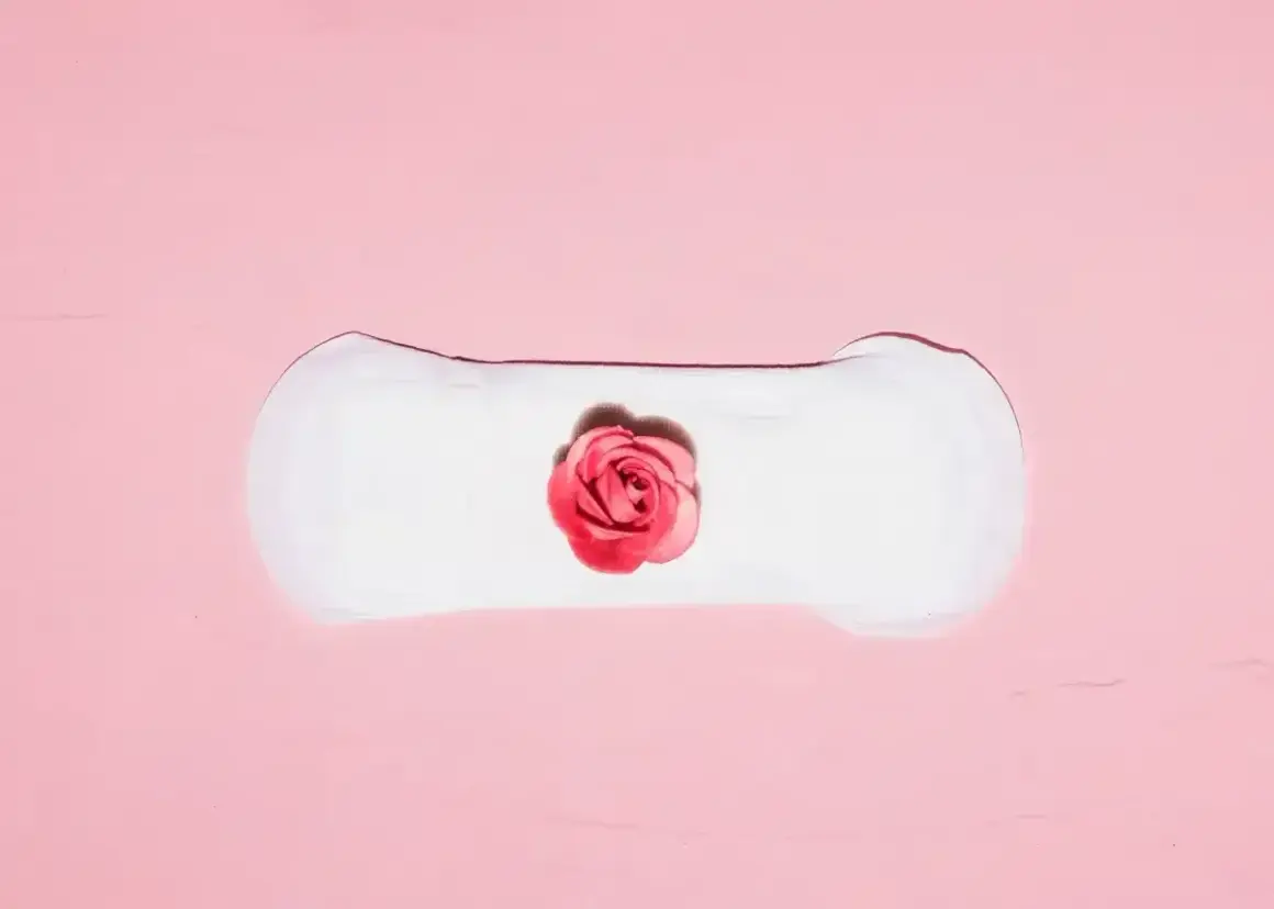 Delikatne plamienie implantacyjne, jak subtelny różany pączek na białym podkładzie, symbolizuje początek nowego życia.