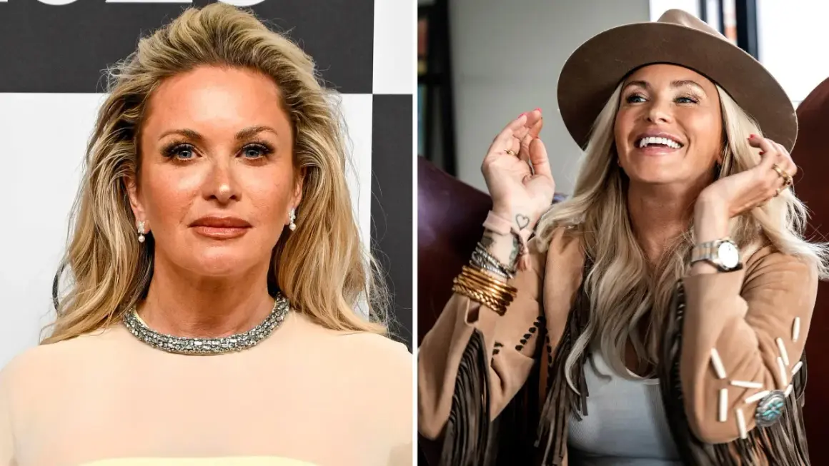Carolina Gynning strålar på Elle-galan i en elegant klänning och på en annan bild i en bohemisk stil med hatt.