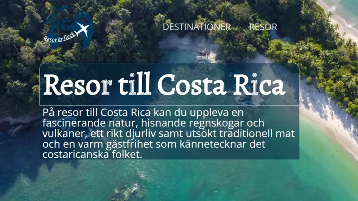 Resor till Costa Rica bjuder på fantastisk natur, regnskogar och djurliv. Här är några tips för din resa till Costa Rica.