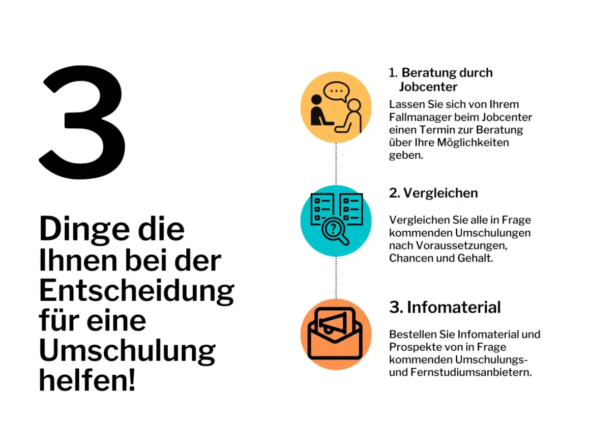 3 Tipps für Ihre Umschulung: Beratung, Vergleichen, Infomaterial. Informieren Sie sich über krankenschwester umschulungsmöglichkeiten.