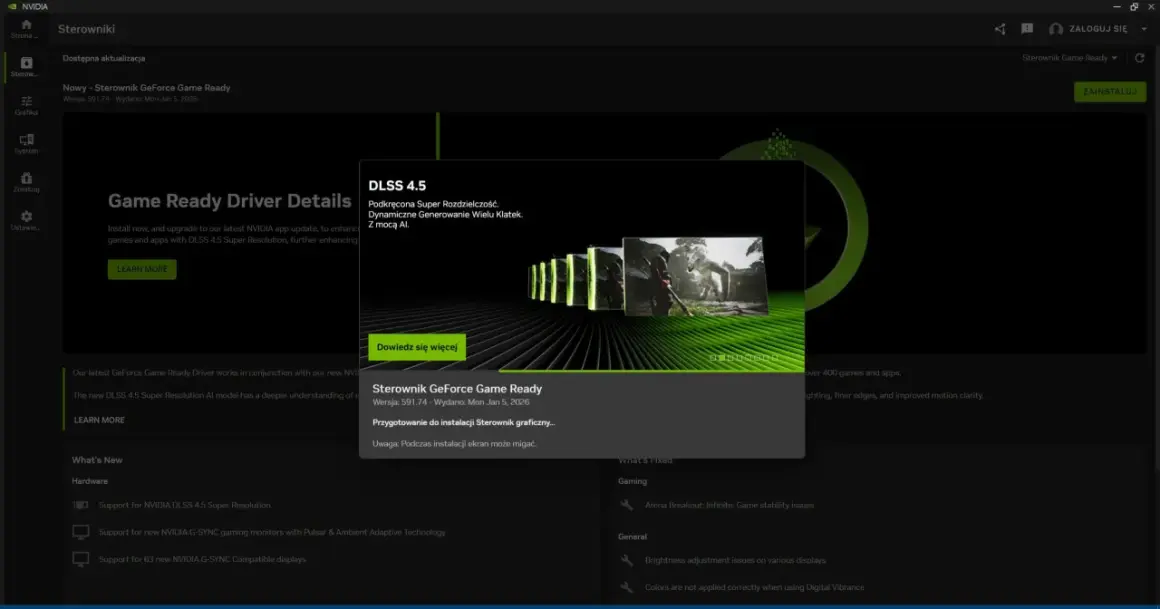 NVIDIA: Jak zaktualizować sterowniki? Więcej FPS i stabilność!