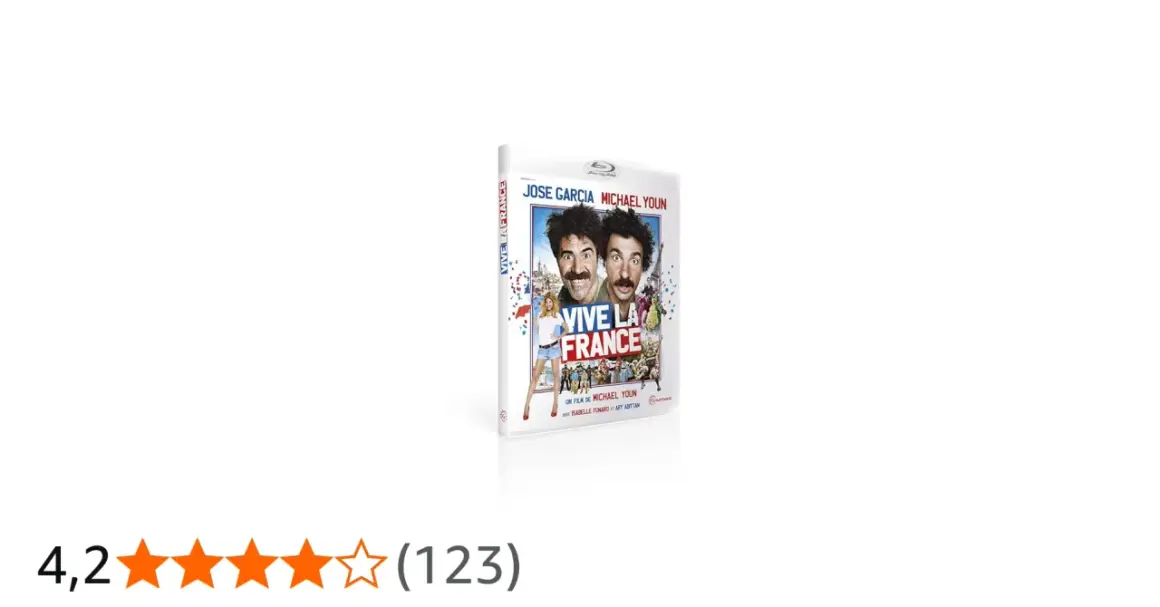Płyta Blu-ray z filmem "Vive la France" z komikami Josem Garcią i Michaelem Younem.