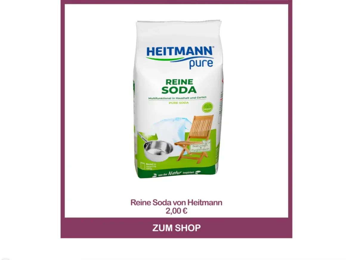 Heitmann Reine Soda: vielseitig einsetzbar, z.B. zum abfluss reinigen mit natron. Für Haushalt & Garten.