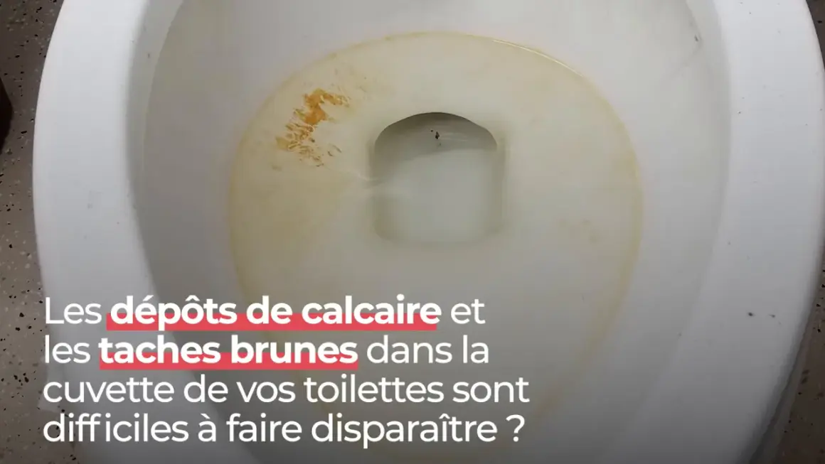 Dépôts marron au fond des toilettes, un problème tenace.