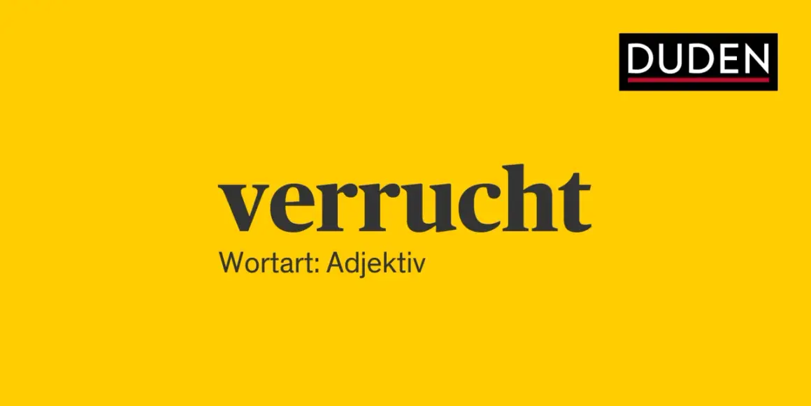 Das Wort "verrucht" bedeutet, dass etwas unanständig, lasterhaft oder moralisch fragwürdig ist. Duden erklärt die verrucht bedeutung.