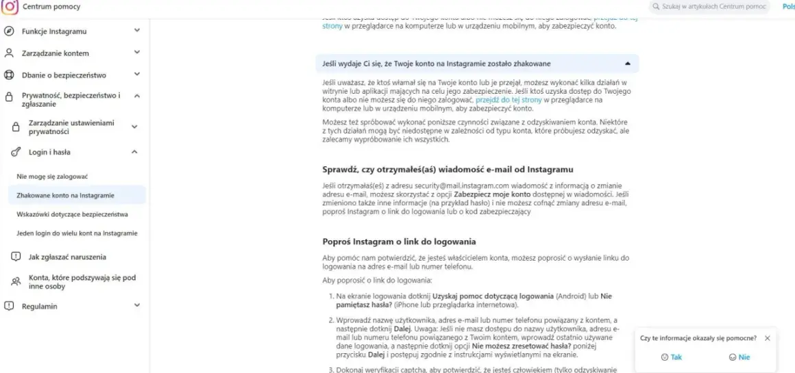Jak odzyskać konto na Instagramie? Zhakowane, zablokowane, hasło.