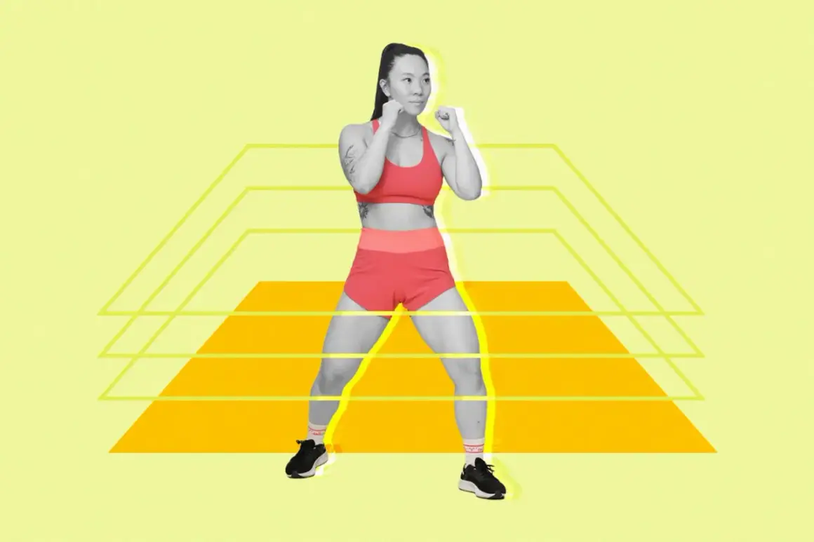 A boxer in red athletic wear stands in a fighting stance. The image asks, "how fast should a boxer run 3 miles?