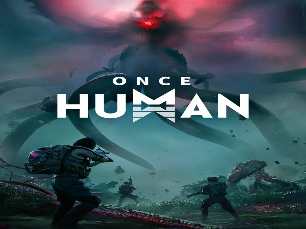 Once Human PS5: Soldaten kämpfen gegen ein riesiges Tentakelmonster.