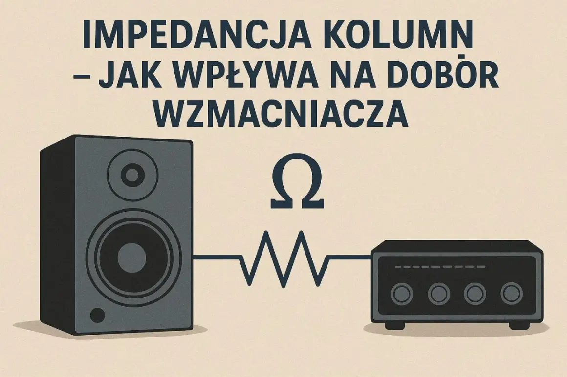 Impedancja kolumn – jak wpływa na dobór wzmacniacza. Schemat połączenia głośnika z wzmacniaczem, symbol omegi.