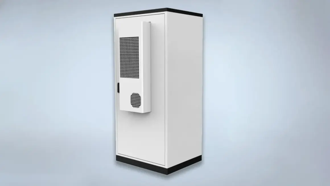 Biały magazyn energii 50 kWh z czarnymi elementami. Sprawdź jego atrakcyjną cenę i zacznij oszczędzać!