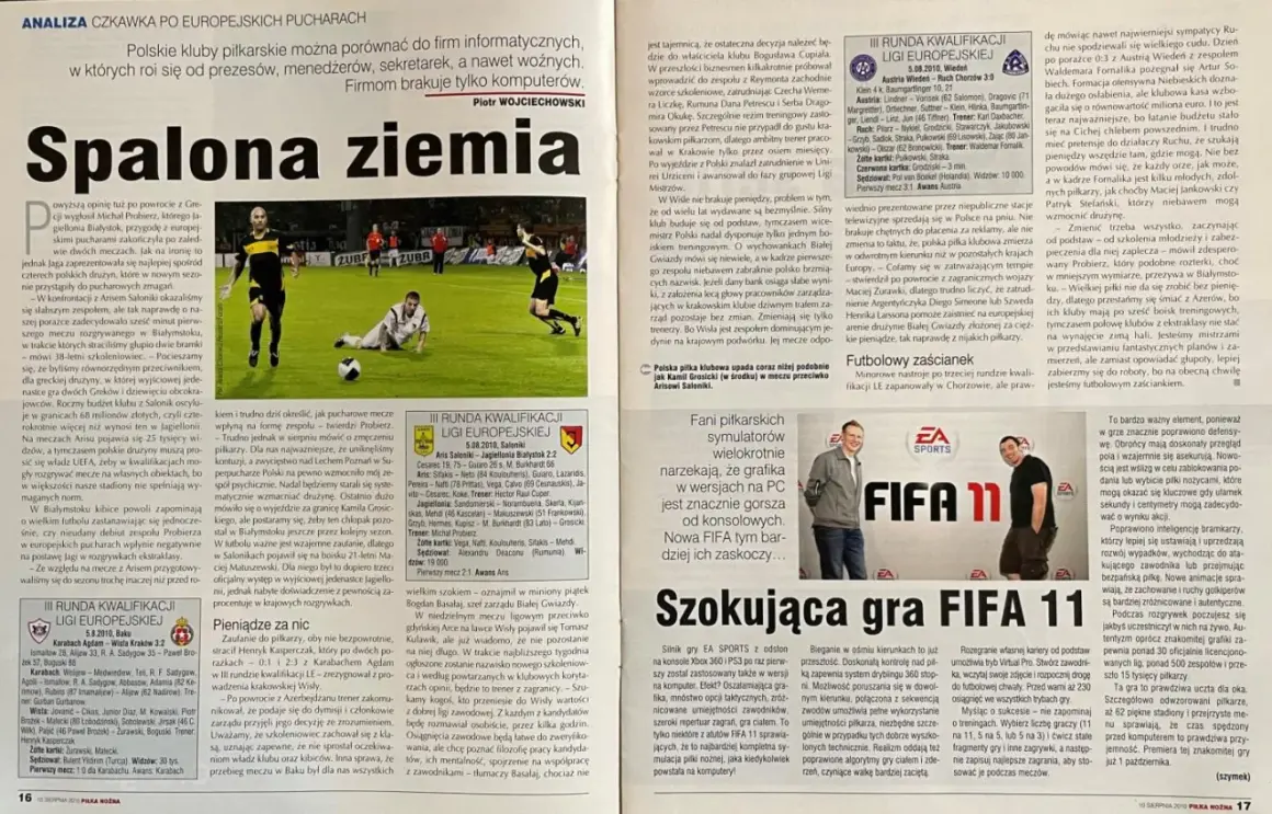 Piłkarze z Wiednia w akcji. Austria Wiedeń pokonała Ruch Chorzów 3:0 w eliminacjach Ligi Europejskiej.