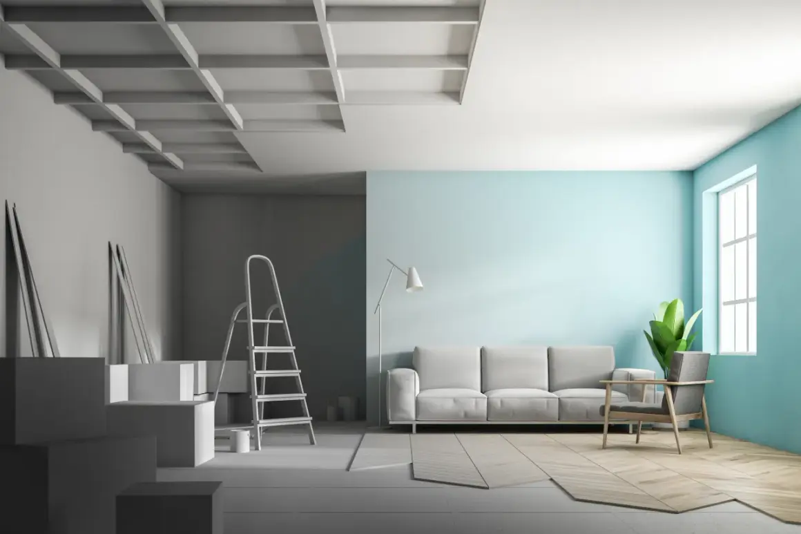 Jak pomalować ścianę w salonie - proste triki i kolorowe inspiracje