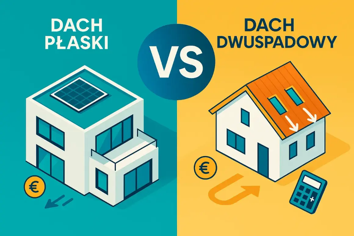 Dach płaski czy dwuspadowy: co wybrać, aby uniknąć problemów?
