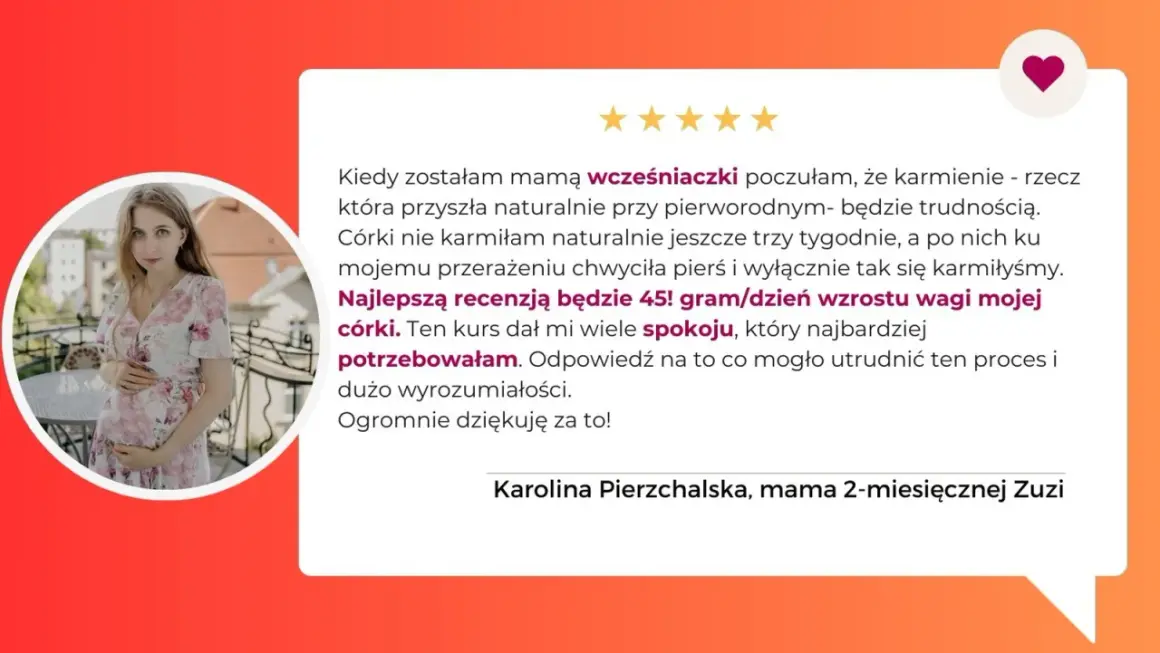 Karolina, mama wcześniaków, dzieli się historią o tym, jak rozkręcić laktację. Jej córka przybrała 45g/dzień, co jest najlepszą recenzją!