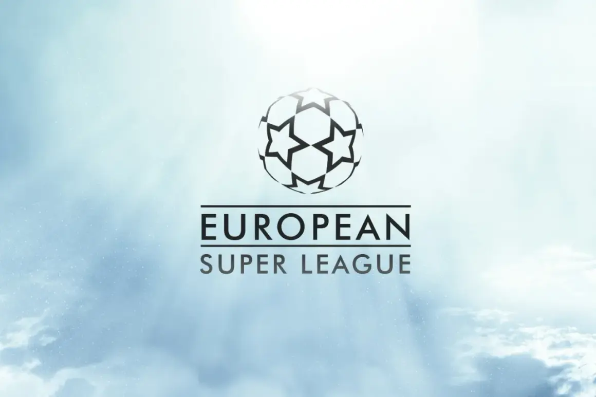 Logo European Super League, symbolizujące nową erę w piłce nożnej.