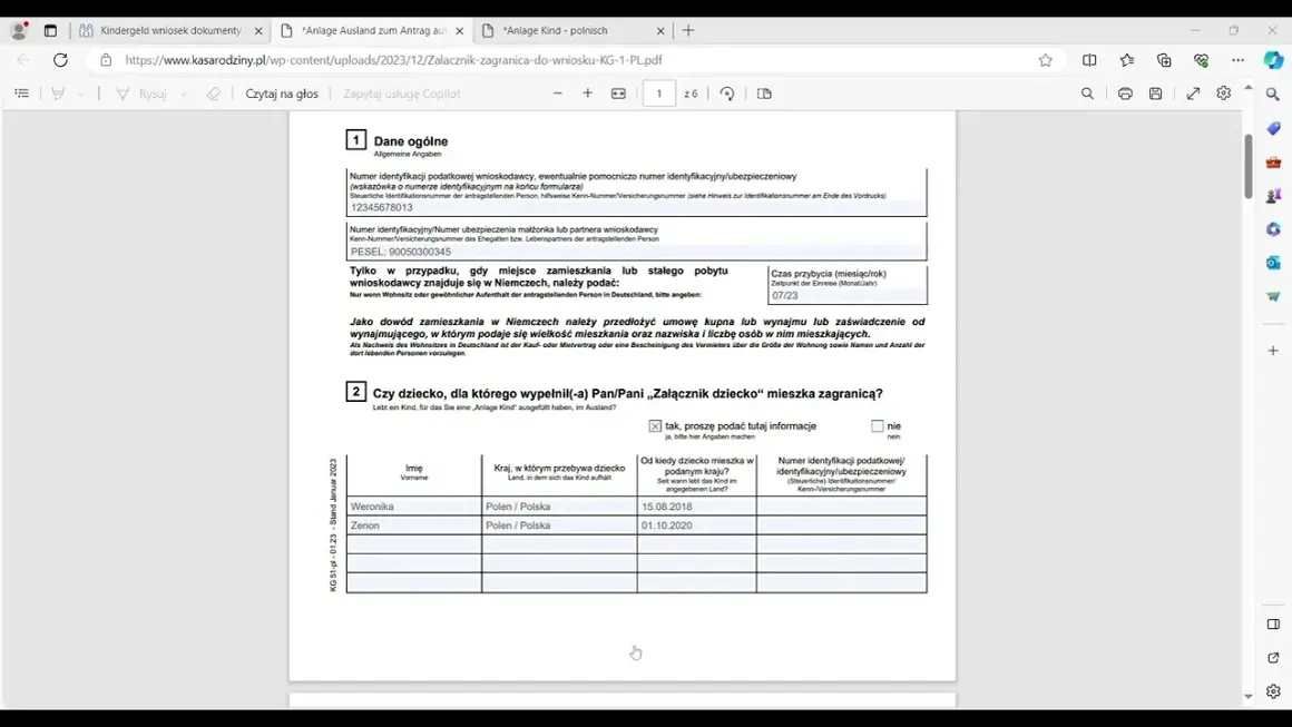 Jak wypełnić wniosek o zasiłek rodzinny w Niemczech - wzór i porady