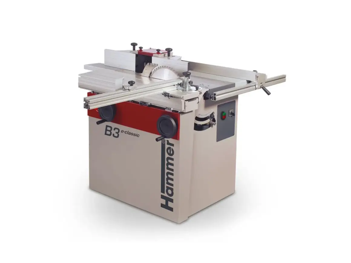 Machine à bois Hammer B3 e-classic, prête à performer pour tous vos projets de menuiserie.