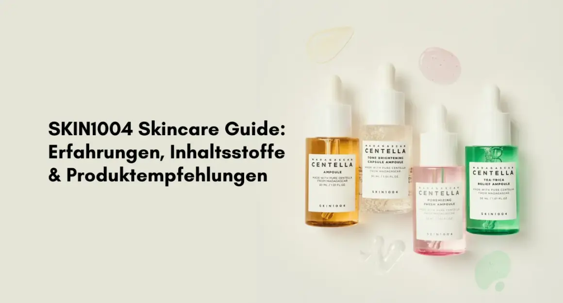 Vier Ampullen mit Centella Asiatica Extract von SKIN1004, die für ihre pflegenden Eigenschaften bekannt sind.