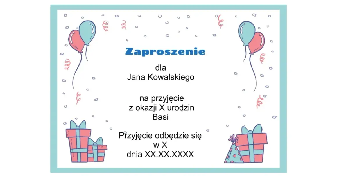 Jak wypisać zaproszenie na urodziny? Wzory i porady Sary Sokołowskiej