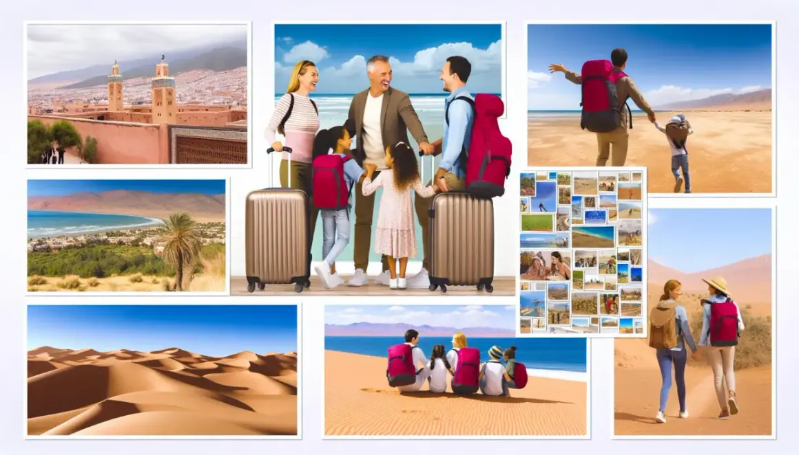 Voyage inoubliable au Maroc en famille : paysages de dunes, villes historiques, plages et déserts.