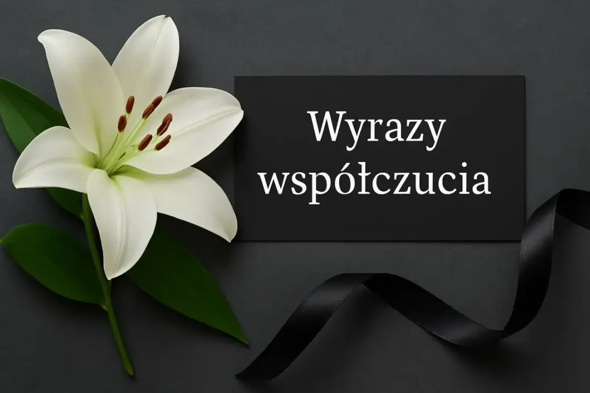 Biała lilia i czarna wstążka symbolizują żałobę. Jak poinformować o śmierci bliskiej osoby? Wyrazy współczucia.