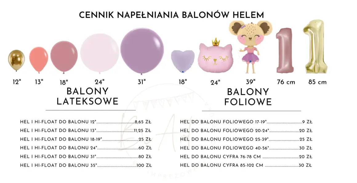 Ile kosztują balony z helem? Cennik, opcje i jak oszczędzić!