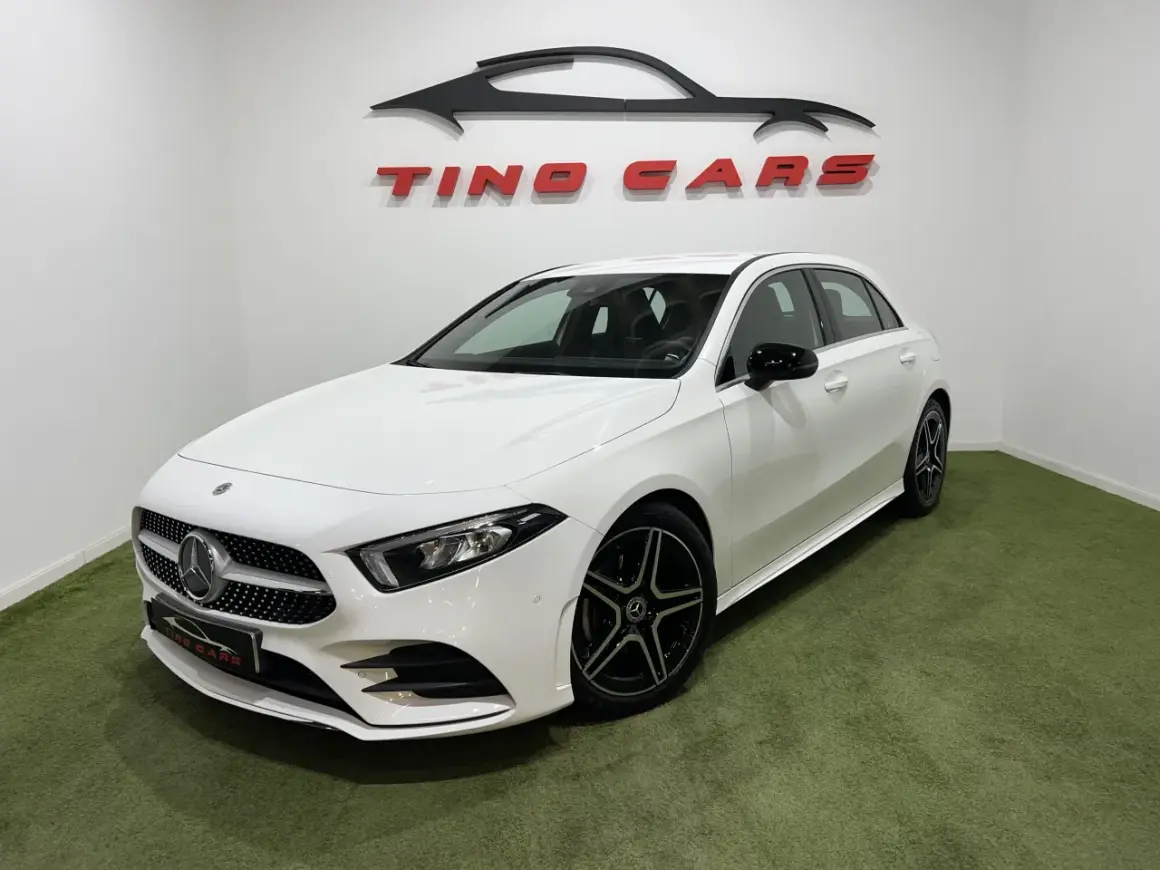 Mercedes Clase A 200 d blanco, con llantas deportivas y logo de Tino Cars. ¿Qué motor lleva el Mercedes Clase A 200 d?